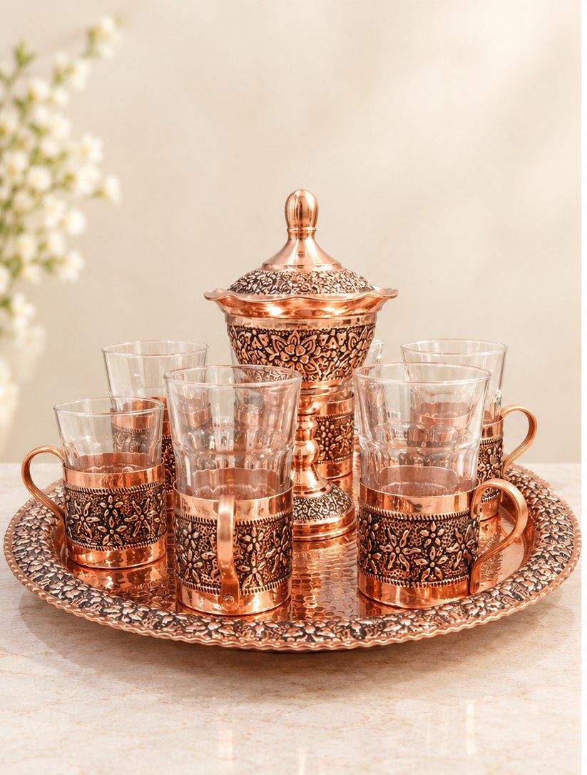 سرویس چایخوری مسی گلبرگ