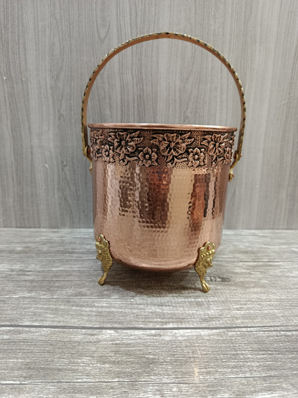 جای دستمال کاغذی و سطل زباله مسی سنگین وزن نانو