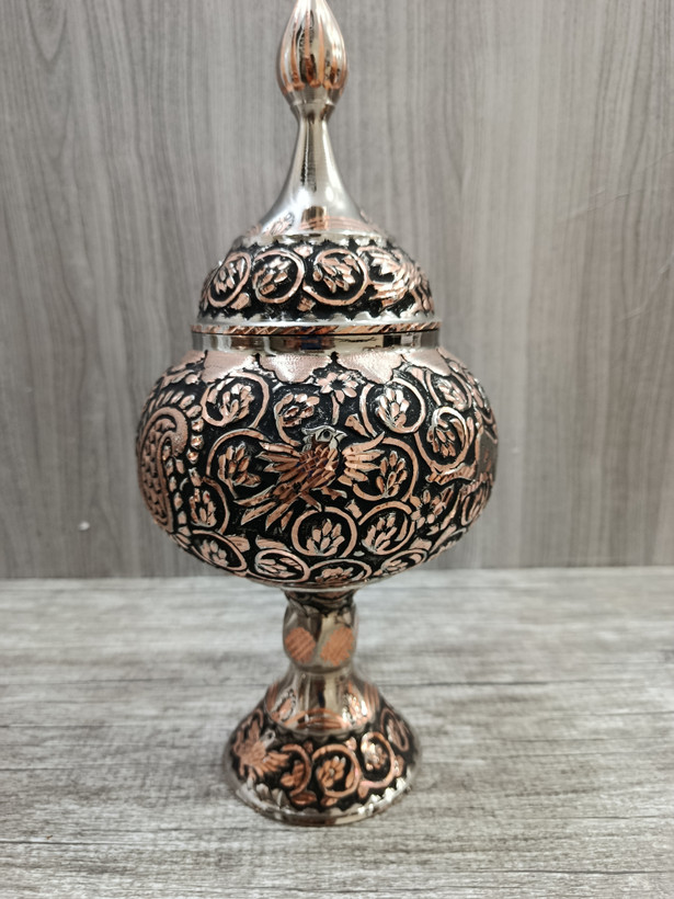 شکلات خوری مسی قلمکاری و تراش