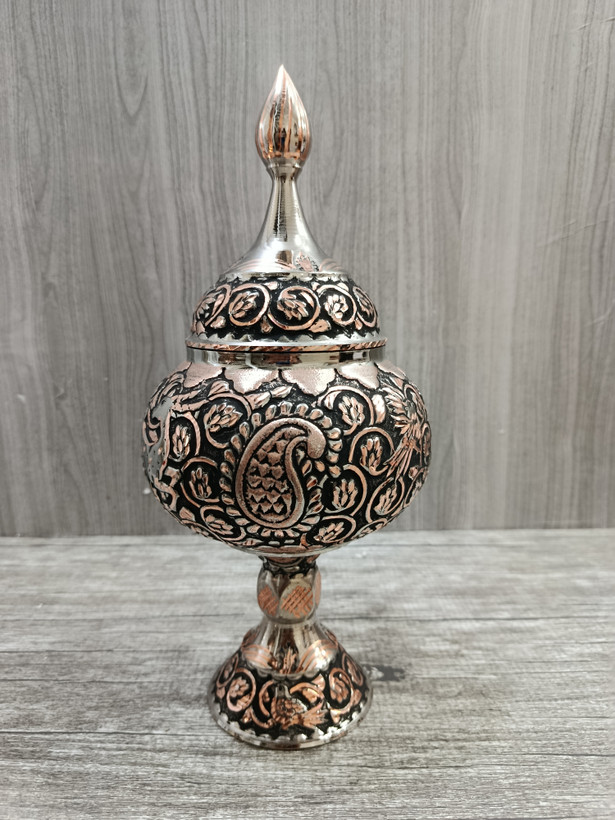 شکلات خوری مسی قلمکاری و تراش